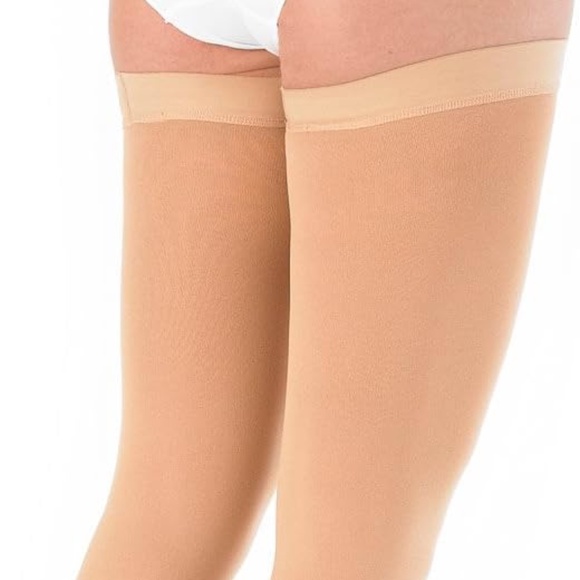 COPY - -Beige- Compression thigh high open toe socks...multiple sizes 20-30 mm… - Picture 3 of 3